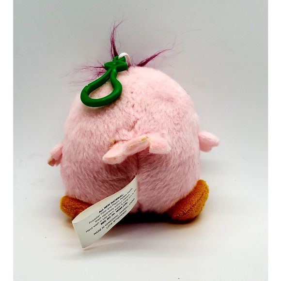 Angry Birds Hatchlings Plush 4 Inch Pink Purple Bird Backpack Clip by Rovio 2018 - Picture 2 of 5